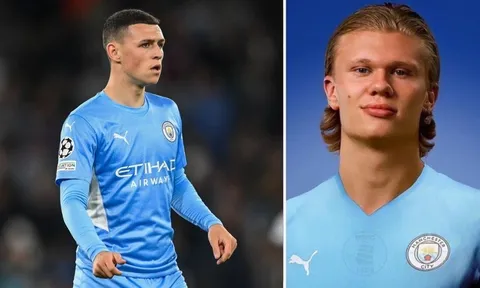 Phil Foden so sánh Erling Haaland với huyền thoại Man City