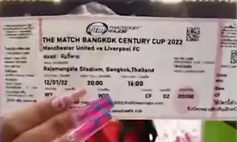 YouTuber Thái Lan đầu cơ 20.000 vé xem trận MU gặp Liverpool