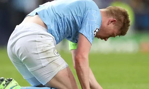 Quá kinh hoàng, De Bruyne thông báo chấn thương