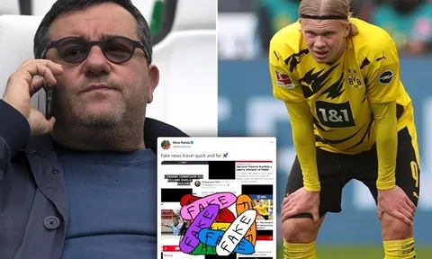 Raiola đăng đàn, đập tan tin tức giả vụ Haaland