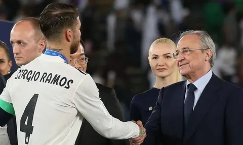 XONG! Perez nói thẳng mặt Ramos về chuyện rời Real