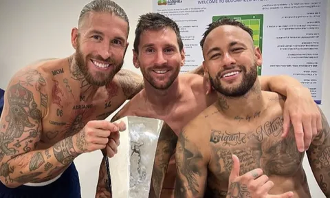 Ramos thân thiết với Messi