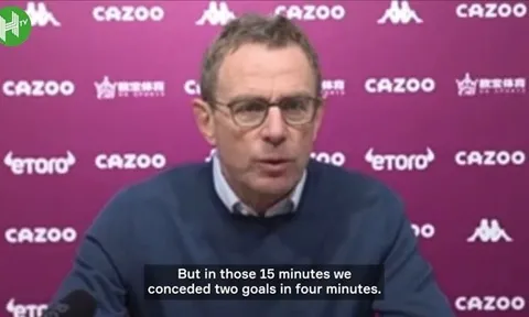 Rangnick: Cảm giác như 1 thất bại