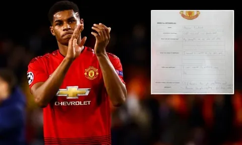 Lộ tài liệu 12 năm 'tự thú' gây choáng tại Man Utd của Rashford