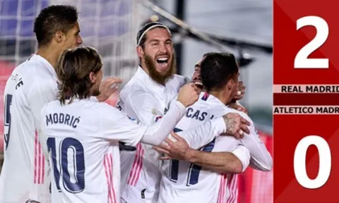 3 điểm nhấn Real Madrid 2-0 Atletico Madrid: Khắc tinh của Simeone