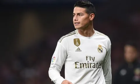 Real cân nhắc tái hợp James Rodriguez