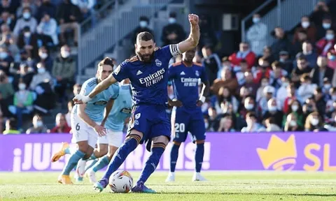 Real được hưởng 3 quả phạt đền trong trận thắng Celta Vigo