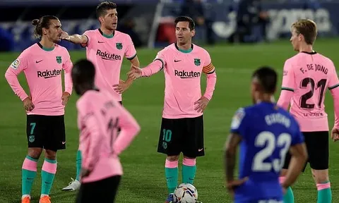 Real gọi, Barcelona trả lời với trận thua bạc nhược trước Getafe