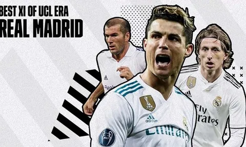 Đội hình bá đạo nhất của Real ở kỷ nguyên Champions League