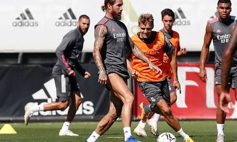 Real tăng tốc, 6 sao tập riêng, Ramos khoe bộ giò cơ bắp