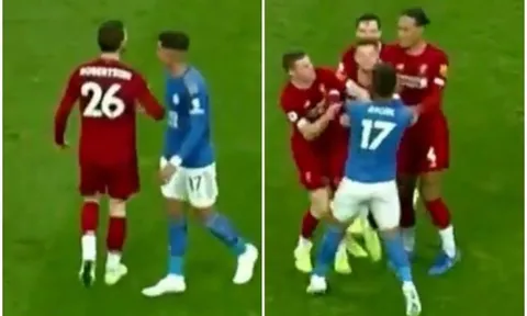 Rõ lý do dẫn đến màn xô xát cuối trận Liverpool và Leicester