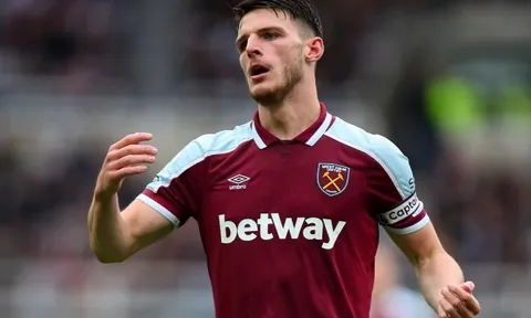 Rõ lý do Declan Rice vắng mặt trận gặp Liverpool
