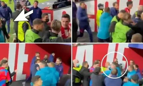 Rõ nguyên nhân dẫn đến xô xát trong đường hầm giữa Man City và Atletico