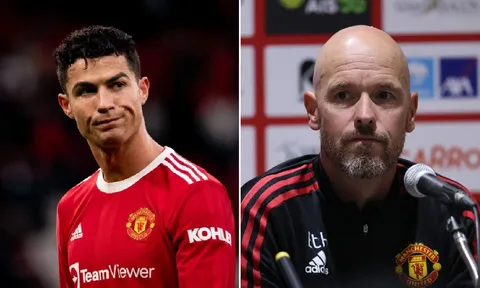 Ronaldo đã nói gì với Ten Hag trong buổi tập?