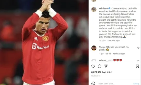 Ronaldo giải quyết xong vụ đập điện thoại của CĐV Everton