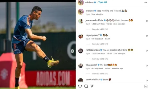 Ronaldo gửi thông điệp sau lễ bốc thăm Champions League
