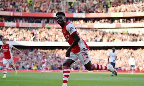 Bukayo Saka: Ngôi sao xuất hiện trong mọi trận đấu của Arsenal tại EPL