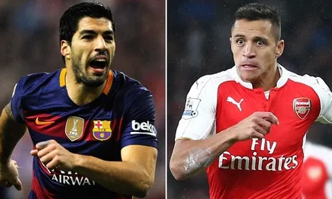 Sao Arsenal được so sánh với Sanchez, Suarez