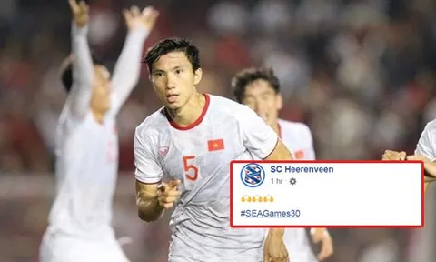 SC Heerenveen gửi thông điệp đến Đoàn Văn Hậu sau khi đoạt HCV SEA Games
