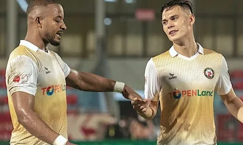 Adriano Schmidt ghi bàn loại CLB Hải Phòng khỏi Cúp Quốc gia