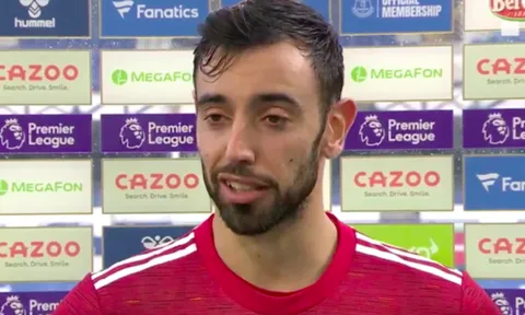 Bruno Fernandes một lần nữa thể hiện tinh thần thủ lĩnh sau chiến thắng của MU