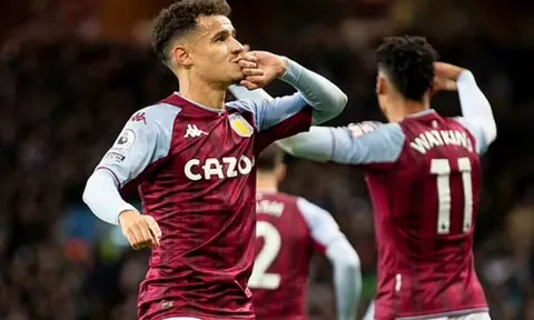 Coutinho mở show, mang về 3 bàn thắng cho Aston Villa