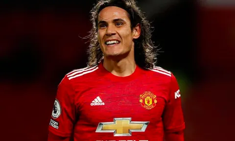 Coi như đã rõ, tương lai Cavani tại M.U được định đoạt