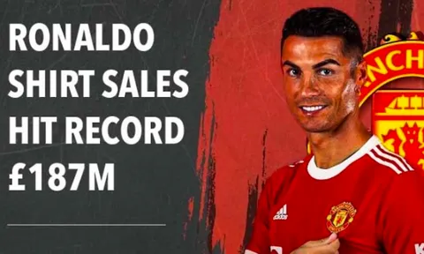 Chưa cần ra sân, Ronaldo đã lập kỷ lục chưa từng có cho M.U