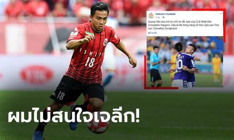 Truyền thông Thái Lan: Quang Hải chê J-League, từ chối đến Sapporo vì 1 lý do?