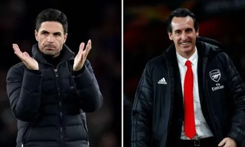 So sánh thành tích của Arteta với Emery tại Arsenal