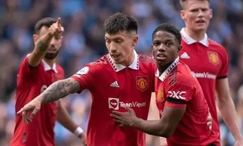 Sốc nặng bởi Man City, Bruno và Martinez 'sấy tóc' đồng đội