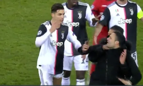 SỐC: Ronaldo nổi điên, vung tay tính 'tẩn' NHM muốn selfie