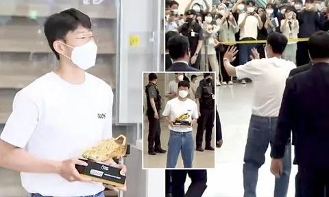 Mang danh hiệu lịch sử về Hàn Quốc, Son Heung-min được chào đón như người hùng