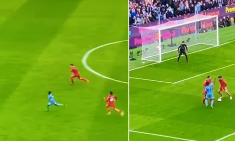 Sterling "hóa đá" khi 1 chọi 1 với Van Dijk