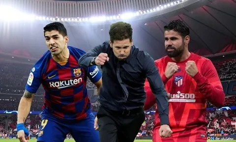 Suarez - Costa - Simeone: Bộ ba "át vía" tinh thần đối thủ của Atletico Madrid