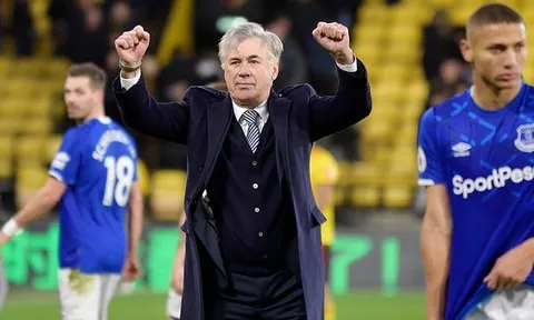 Tại Everton, Carlo Ancelotti đã tạo ra một "quái vật săn bàn" khiến châu Âu khiếp sợ