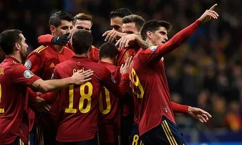 Tây Ban Nha khép lại vòng loại EURO 2020 bằng một "bàn tay nhỏ"