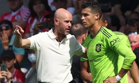 Ten Hag nói thẳng lý do Ronaldo phải ngồi dự bị