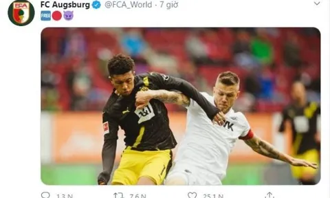 Thắng Dortmund, Augsburg 'cà khịa' thương vụ Sancho