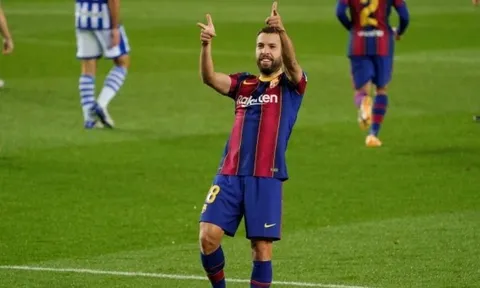 Thắng Sociedad, Jordi Alba nói ngay 1 lời khiến Cules xúc động
