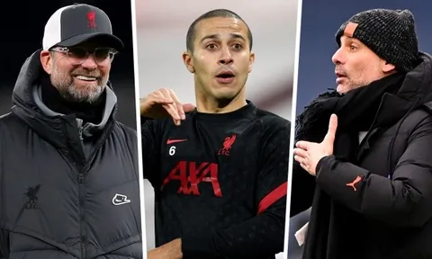 Thiago Alcantara: "Đó là điểm giống nhau giữa Jurgen Klopp và Pep Guardiola..."