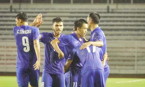 Thoát hiểm phút 90, Thái Lan thắng nhọc Lào, có cùng số điểm với U22 Việt Nam