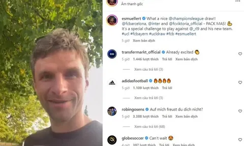Thomas Muller thách thức Lewandowski