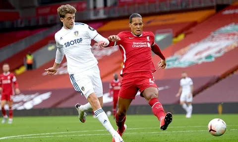 Thống kê trận Liverpool 4-3 Leeds United: 'Báo động' Virgil Van Dijk