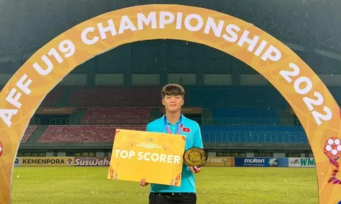 Tiền đạo U19 Việt Nam là Vua phá lưới giải Đông Nam Á