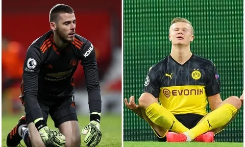 Tiễn De Gea để 'câu' Haaland, Man Utd quá cao tay trên thương trường