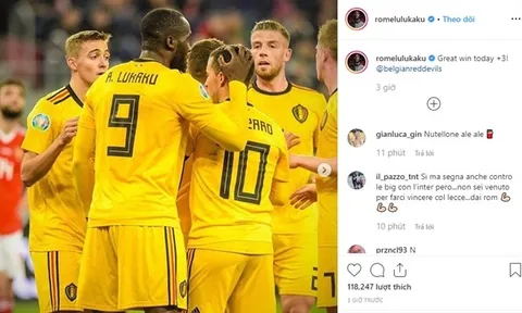 Tỏa sáng tại Nga, Lukaku đăng thông điệp ấm lòng