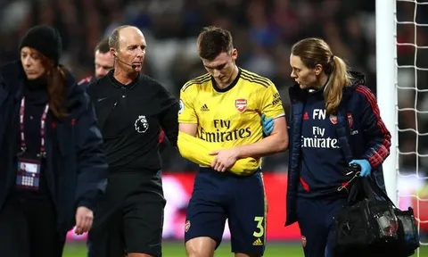 "Toang" cho Arsenal, Tierney nghỉ đến cuối mùa