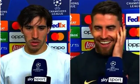 Jorginho cười cợt khi sao Milan bốc hỏa