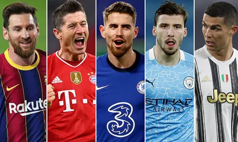 Top 10 ngôi sao đỉnh nhất châu Âu năm 2021: Messi số 1, Ronaldo tụt dốc